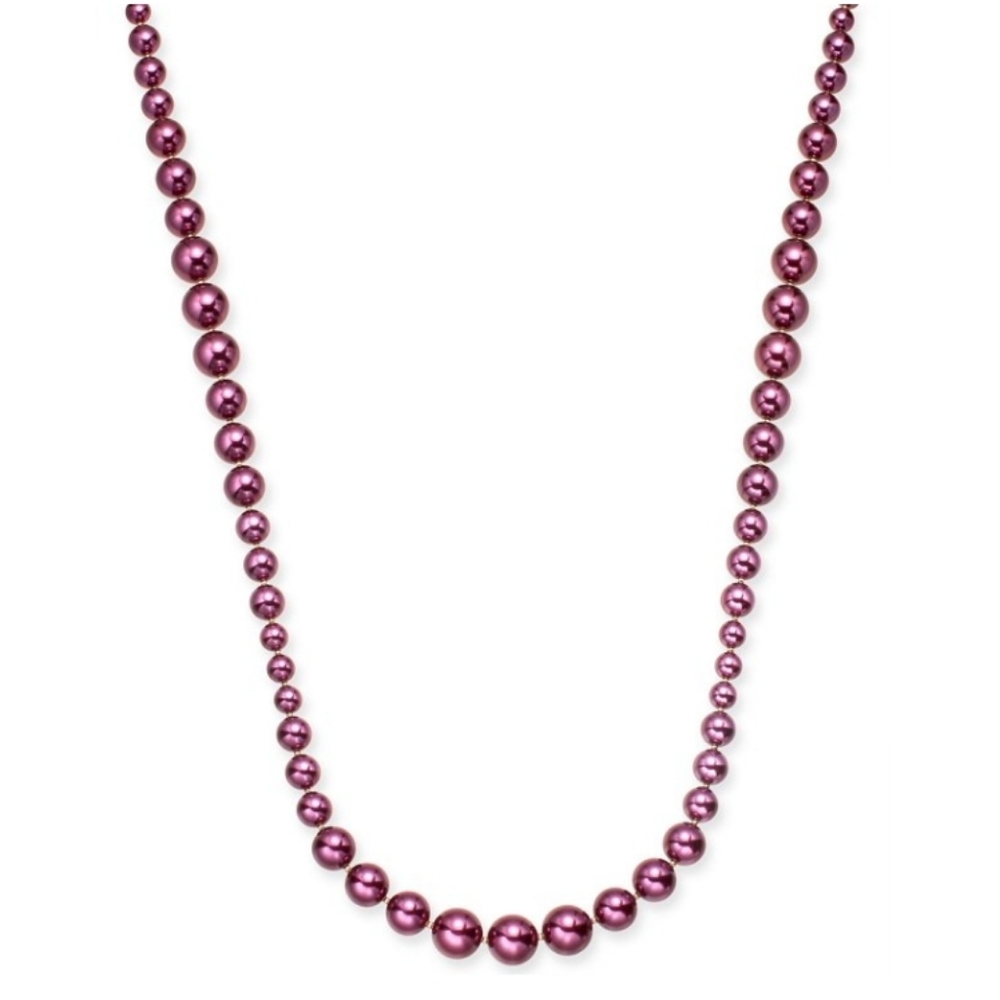 Charter Club Gold-Tone Imitation Pearl Graduated Strand Necklace, 42″ + 2″ exten